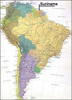 Map of South - America