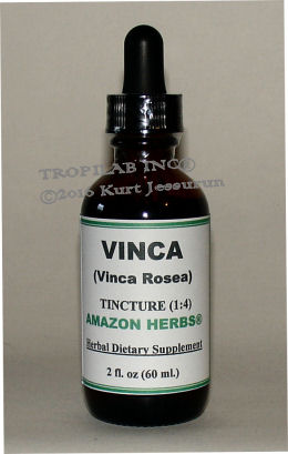 Vinca rosea-Periwinkle tincture (Tropilab).